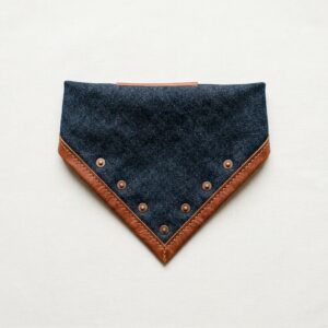 Grynora Heritage Indigo Denim Dog Bandana